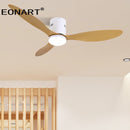 52 Inch Decorative DC Ceiling Fan With Remote Control Without Light Black ABS Ceiling Fans with light 220v Ventilador De Techo