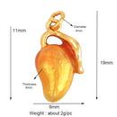 3D Fruit Strawberry Grape Mango Pineapple Water Melon Cherry Banana Charm Pendant , Jewelry Necklace Bracelet Making Supply M15