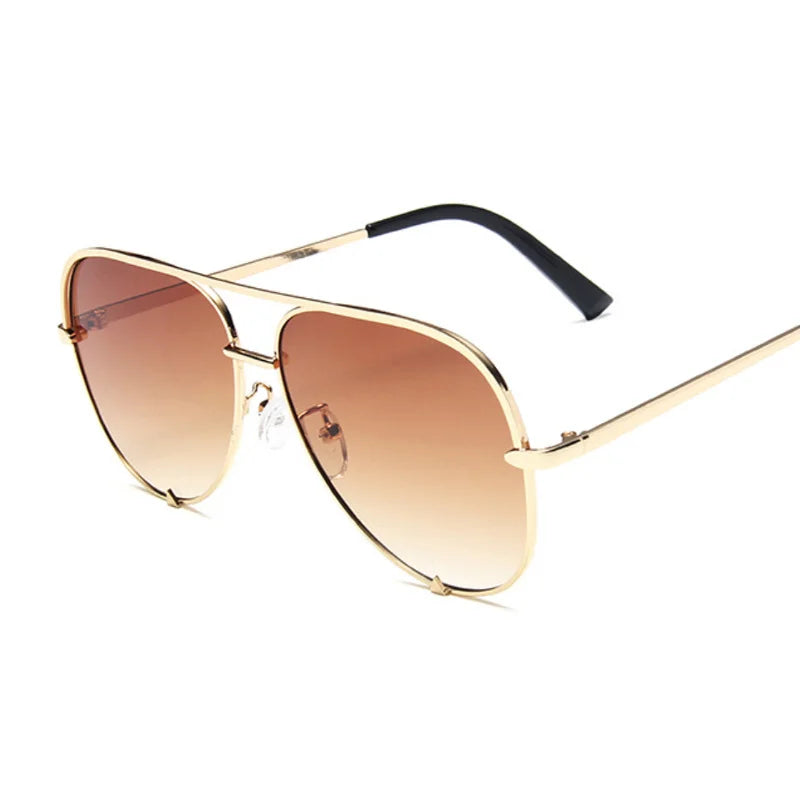 Vintage Aviation Sunglasses Woman Brand Designer Shades Sun Glasses Female Retro Gradient Mirror Fashion Driver Oculos De Sol