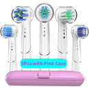 Replacement Toothbrush Heads with Protecting Covers for Oral B Electric Toothbrush to Keep Healthy Brushing and Hygienic Storage