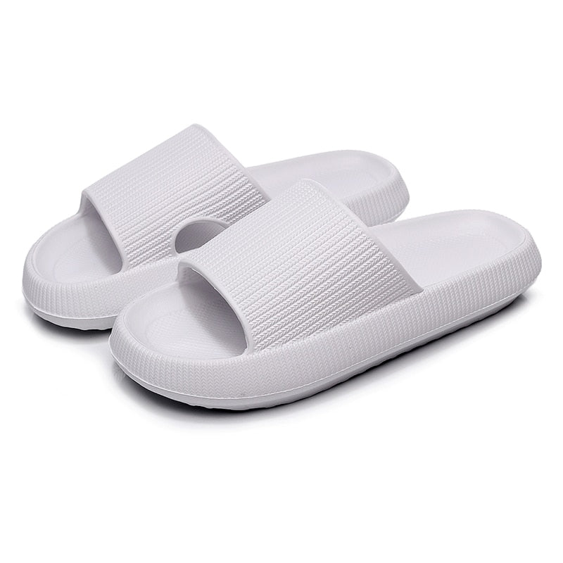 Women Thick Platform Slippers Indoor Bathroom Slipper Soft Eva Anti-Slip Couples Home Floor Slides Ladies Summer Shoes