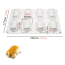 8 Cavity Hamster Silicone Mold Mouse Shape Cake Molds Cute Pig Mousse Mould Dessert Pudding Tray Cake Decoration Tools