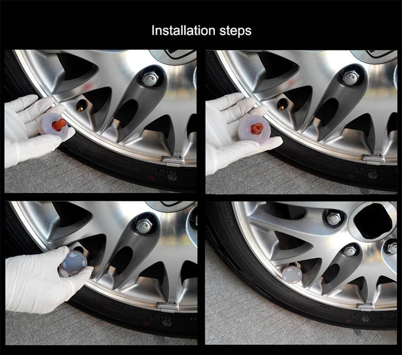 CARLITS 4pcs RGB Car Waterproof Solar Energy Flash Wheel Tire Rim Light for Auto Car Decoration Colorful Atmosphere Lamp  CJ