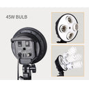 SH 50x70CM Four Lamp Softbox Kit Photographic Lighting With 8pcs Bulb Soft Box Photographic Lightings Camera Photo Accessories