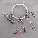 Mechanical Keychain Dad Father Initial Keychain Father's Day Gift Letter A-Z Truck Keychain Truck Key Ring Car Truck Lover Gift