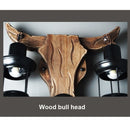 Industrial Light Design Retro Iron Wood Lamp Glass Wall Lamp Creative Cafe Restaurant Bar Bedside Wall Light Sconce Bra