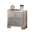 Voeville II Nightstand End Table Side Table  in Platinum  for Living Room/Bedroom