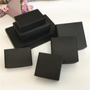 24Pcs Black Cardboard Packaging Boxes  Jewelry  Boxes Multiple Sizes Aircraft Gift Box Black Handmade Soap Packaging Boxes