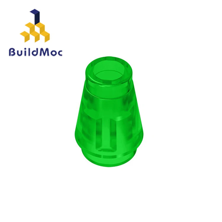 BuildMOC 59900 Cone 1x1 Top Groove brick high-tech Changeover Catch For Building Blocks Parts DIY Educ