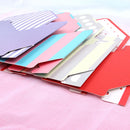 Korean Envelope Flower Packaging Box Foldable Flower Gift Box Wedding Party Decoration Stripe Printed Flower Gift Packaging Box