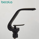 Becola Modern Fashion Brass Basin Faucet Black Bathroom Copper Basin Faucet Hot Cold Tap Water Basin Mixers Single Handle Tap