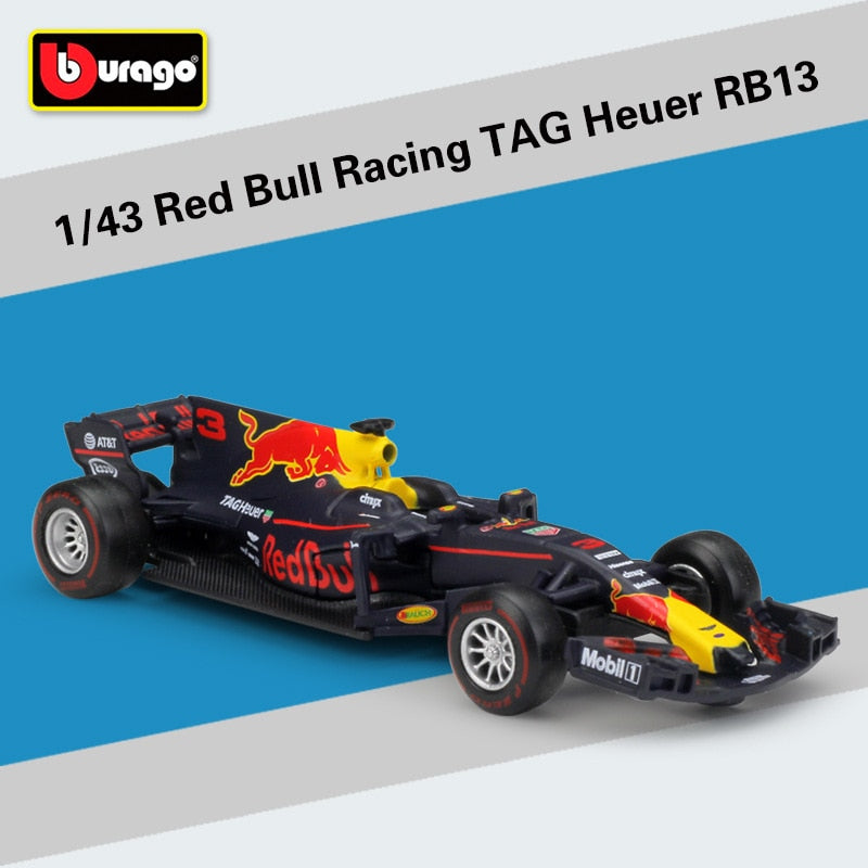 Bburago 1:43 2019 RB15 RB14 RB13 RB12 RB9 #33 #3 #1 F1 wyścigi formuła samochód statyczna symulacja Diecast Model samochodu stop