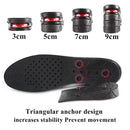 3-9cm Height Increase Shoe Insole Cushion Heighten Lift Adjustable Cut Shoe Heel Insert Taller Sports Shoes Pad Women Men Unisex
