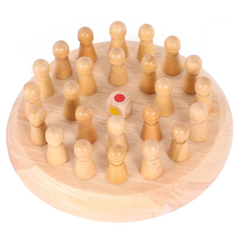 children Kids Memory Match Stick Chess Wooden Chess Checkers Board Game Family Party Game Puzzle Baby Educational Toys