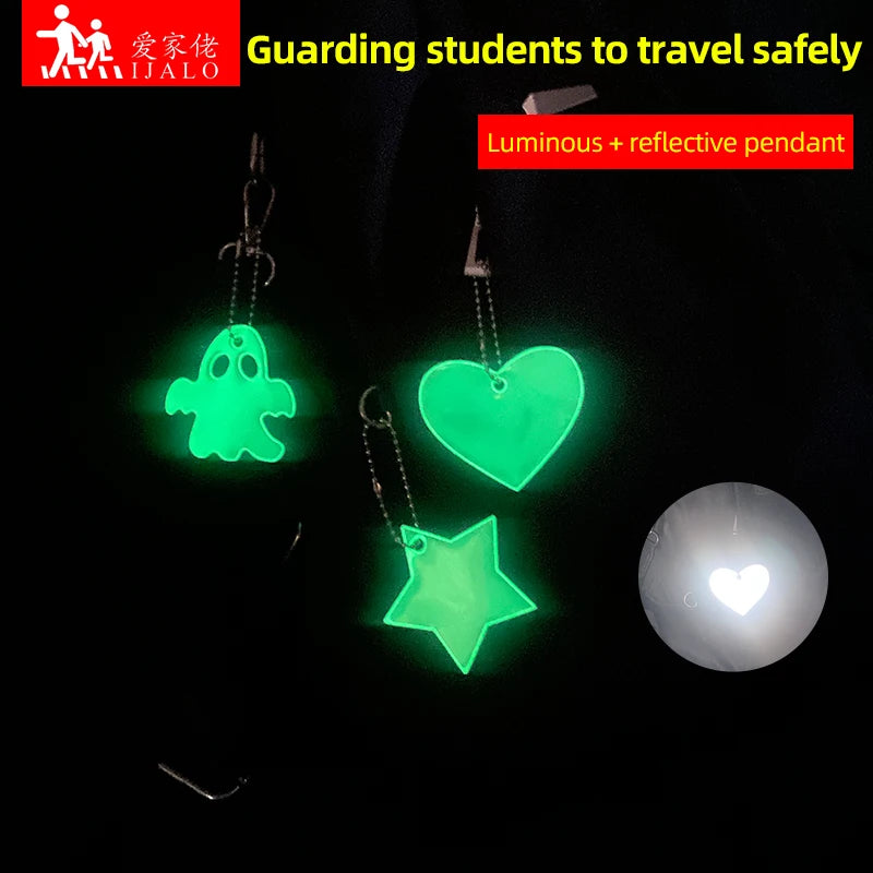 New Arrival Luminous Reflective Keychain Pendant Glow In The Dark Key Chain Holder Bag Accessories Men Women Birthday Gift