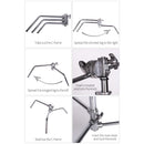 Photography Light Stand C-Stand Magic Leg Lamp Holder With pulley Adjustable Metal Tripod For Photography Photo Studio Softbox