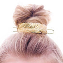 Feather Bun Cuff Original Leaf Hair Stick Set Women Unique Wedding Hair Accessories Retro Hair Pins Bun Cage Femme Bijoux 2020