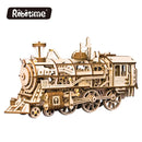Robotime DIY 3D Wooden Mechanical Puzzle  Model Building Kits Laser Cutting Action by Clockwork Gift Toys for Children LG/LK/AM