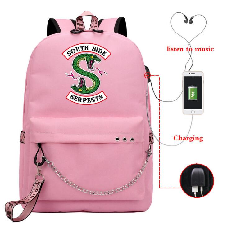 Mochila RIVERDALE South Side Backpack Usb Charge Laptop Backpack School Bags for Teenage Girls Women Backpacks Travel Backpack