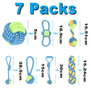 12Pcs Large Dog Toy Sets Chew Rope Toys for Dog Chewing Toys for Dog Outdoor Teeth Clean Toy for Big Dogs Juguete para Perros