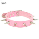 Punk Black Bell Lock PU Leather Necklaces for Women Cosplay Rock Geometry Rivet Collar Choker Necklaces Festival Jewelry