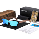 GM Walnut Wooden Sunglasses Women Brand Designer Retro Wood Sun Glasses For Men Mirror Shades Fashion Oculos Gafas De Sol