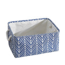 Cube Canvas Fabric Storage Basket Clothes Folding Storage Box For Nursery Underwear Toy Organizer Laundry Basket With Handle