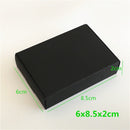 24Pcs Black Cardboard Packaging Boxes  Jewelry  Boxes Multiple Sizes Aircraft Gift Box Black Handmade Soap Packaging Boxes