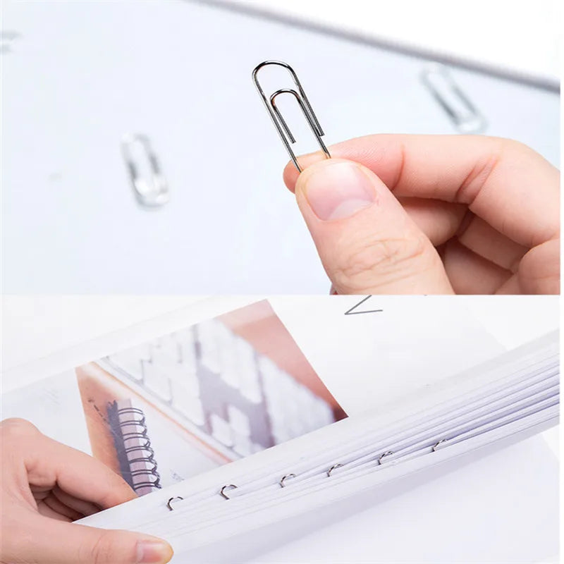 High Quality Golden Notebook Bookmark binder Paperclips Accessories Paper Clips Binding Office Stationary Supplies