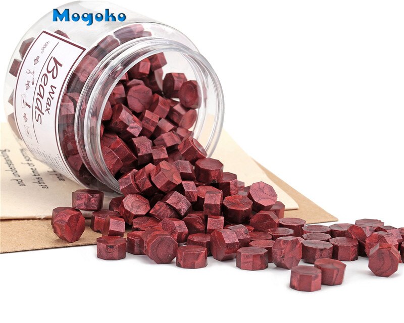 Mogoko About 180pcs Sealing Wax Beads Stamp Sealing Wax Seal Vintage Wax Seal Stamp Bead For Stamp Envelope Cards Bottle Decor