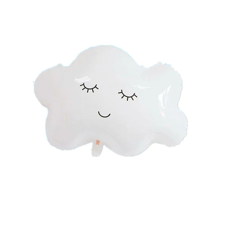 Big Rainbow Smile White Cloud Foil Balloon Birthday Party Baby Shower Wedding Anniversary Decoration Supplies kid toys