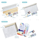 RUOPOTY Frameless Big Pumpkin Oil Painting By Numbers For Kids Halloween Home Room Decor HandPainted Diy Framed Wall Artcraft