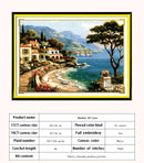 Leisurely Cabin House Scenery Patterns Counted 11CT 14CT Cross Stitch Sets DIY Cross-stitch Kit Embroidery Needlework Home Decor