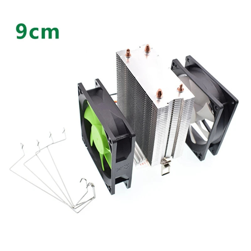 2 PCS Dissipate Heat Clip Clamp Computer CPU Cooling Fan Clips Stainless Steel Wire Fastener Buckle Bracket