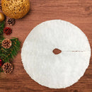 Dropshipping!White Christmas Tree Skirt  Soft Comfortable Xmas Tree Skirt Base for Home Decor