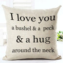 Throw Pillows Cover Case Letter Motto Home Love Cushion Cover Throw Pillows for Couch Cojines Decorativos Para Sofa Home Decor