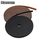 5m/10m//20m/50m/lot GT2-6mm / 10mm open timing belt GT2 belt Rubber Aramid Fiber cut to length for 3D printer wholesale