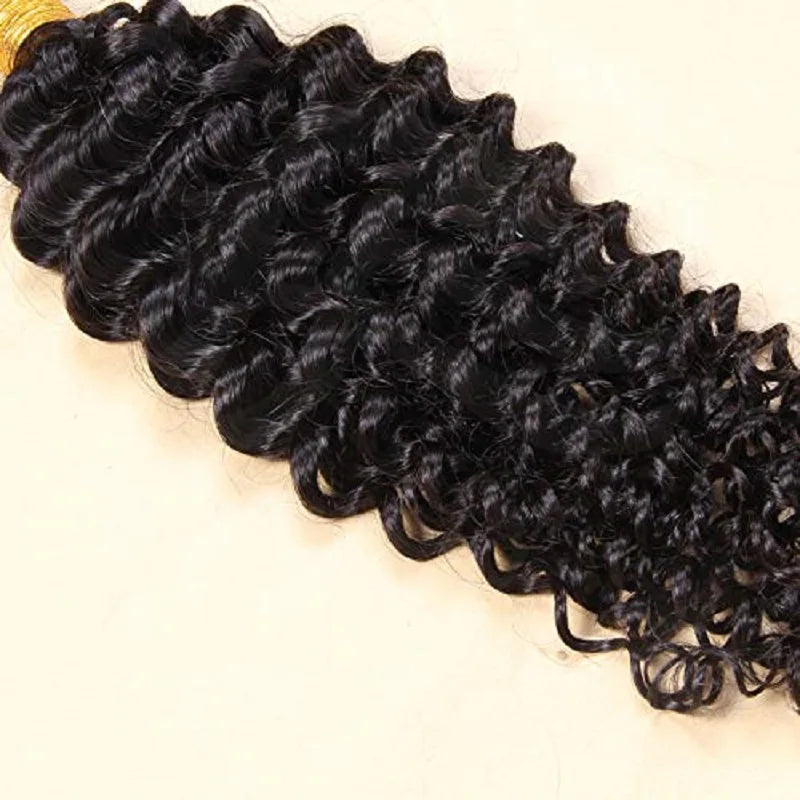 Pre Bonded Flat Tip Human Hair Extension Brazilian Remy Hair Loose Curly Keratin Fusion Flat Tip Hair Black Brown Color #2 #4