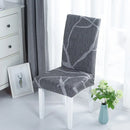 Geometric Spandex Chair Cover Stretch Elastic Slipcovers Chair Seat Covers For Dining Room Kitchen Wedding Banquet Hotel
