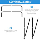 Bimini Top Cover Waterproof Anti-UV Kayak Boat Canopy Awning Sun Shade Water Sun proof UV Protection Canopy Random Color Canopy