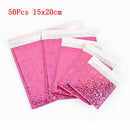 50 PCS/Lot Rose Gold Plastic Bubble Envelopes Bags,  Padded Shipping Envelope, Waterproof Bubble Bags