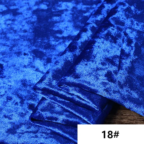 Stretch Crushed Velvet Fabric Upholstery Velour Cloth For Sofa and Curtain,Red,Black,Grey,Teal,Green,Blue,Pink