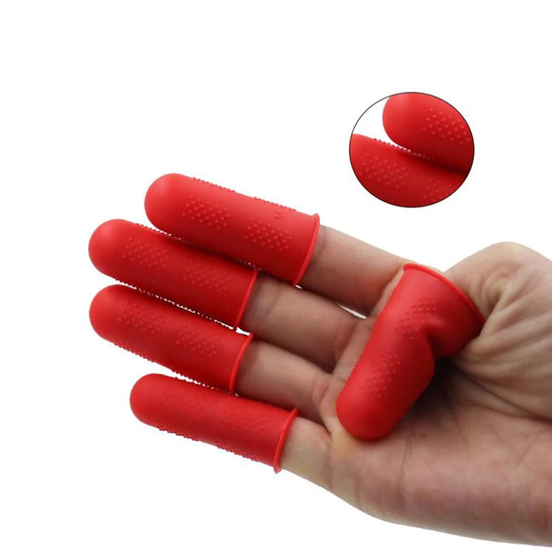 Silicone Finger Protector Sleeve Cover Anti-cut Heat Resistant Finger Sleeves Great Cooking Kitchen Tools