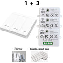 WIFI Mini switch Tuya Smart Life APP Push Button Light Switch RF 433Mhz Wall Panel DIY Relay Module Timer Google Home Alexa