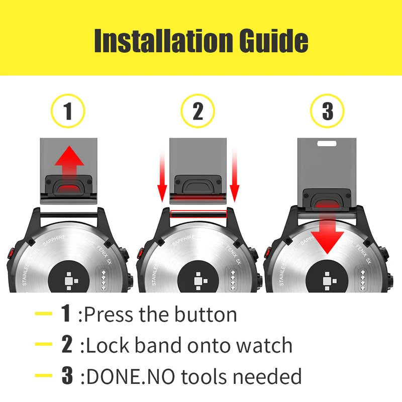 Band 22 26mm for Garmin Fenix 7 7X 6 6X Pro 5 5X Plus Silicone Wristband VERTIX 2/instinct 2/forerunner 945 935 955 Watch Strap