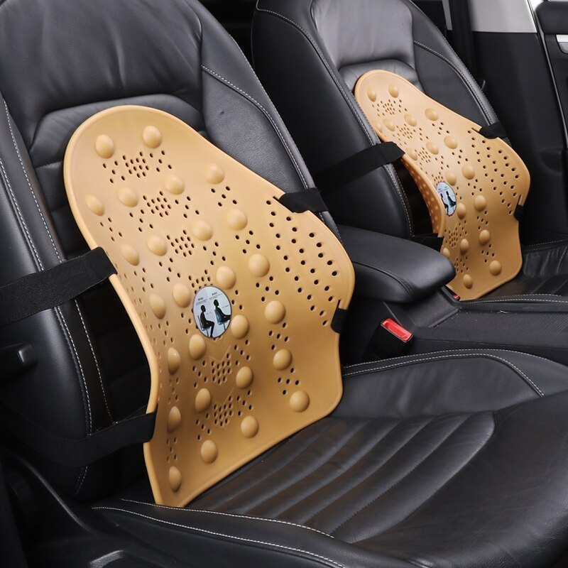 1PCS Universal Car Back Support Chair Massage Lumbar Support Waist Cushion Mesh Ventilate Cushion Pad For Car Office Home