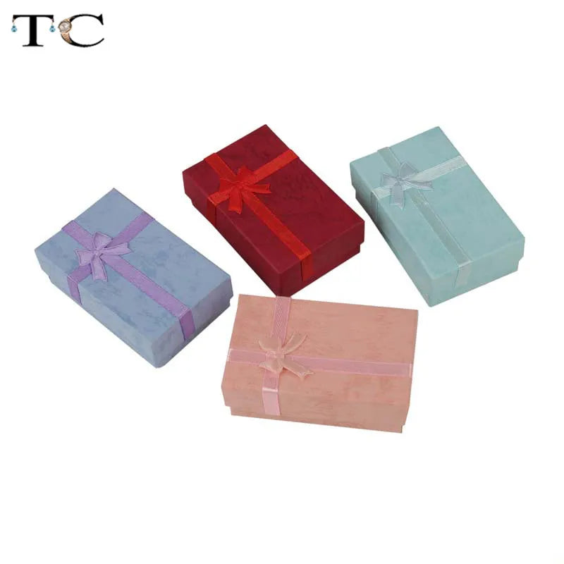 Jewelry Organizer Storage Gift Box Necklace Earrings Ring Box Paper Jewellry Packaging Container