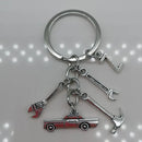 Mechanical Keychain Dad Father Initial Keychain Father's Day Gift Letter A-Z Truck Keychain Truck Key Ring Car Truck Lover Gift