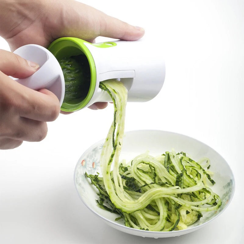 LMETJMA Heavy Duty Spiralizer Vegetable Slicer Vegetable Spiral Slicer Cutter Zucchini Pasta Noodle Spaghetti Maker KC0335