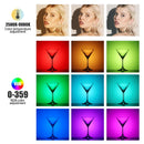 Ulanzi VL110 RGB Tube Photography Lamp 2500-9000K 2600mAh Rechargeable Portable Studio Camping Fill Lighting Kit For Youtube